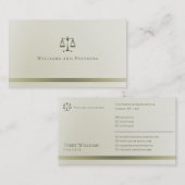 弁護士 |ビジネスエレガントカード 名刺 (正面/裏面)