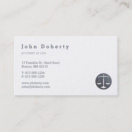 弁護士 |プラチエレガントナム 名刺 (正面)