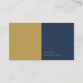 弁護士 |プレーンブラック金ゴールド名刺 名刺 (裏面)