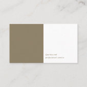 弁護士 |プレーン金ゴールド 名刺 (裏面)