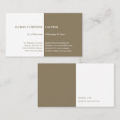 弁護士 |プレーン金ゴールド 名刺 (正面/裏面)