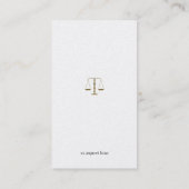 弁護士-プロフェッショナル金ゴールド名刺 名刺 (裏面)