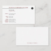 弁護士 |プロフェッショナル 名刺 (正面/裏面)