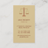 弁護士 |モダン 名刺 (裏面)