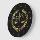 弁護士 ラージ壁時計 (傾斜)