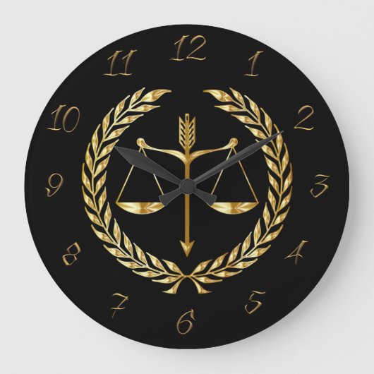 弁護士 ラージ壁時計 (正面)