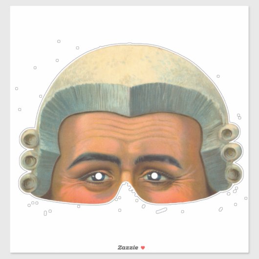 弁護士 – ヴィンテージビクトリアンマスクステッカー シール (シート)