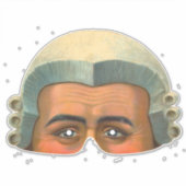 弁護士 – ヴィンテージビクトリアンマスクステッカー シール (正面)