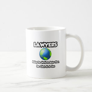 弁護士……世界をより良い場所に コーヒーマグカップ