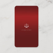 弁護士 |司法はかりで測の階級 名刺 (裏面)