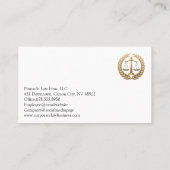 弁護士 | 司法法 予約カード (裏面)