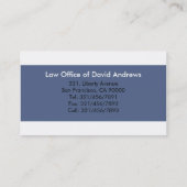 弁護士-名刺 名刺 (裏面)