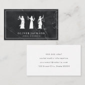 弁護士 | 大理石 | 法的正義名刺 名刺 (正面/裏面)