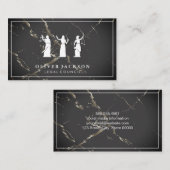 弁護士 |大理石 |視覚障害者の正義 名刺 (正面/裏面)