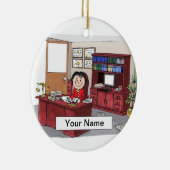 弁護士 – 女性 セラミックオーナメント (右)