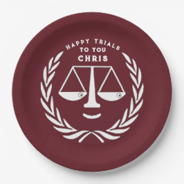 弁護士 学校卒業パーティー用紙皿 ペーパープレート