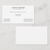 弁護士 |平エレガント面 名刺 (正面/裏面)