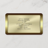 弁護士/弁護士の贅沢によって組み立てられる金ゴールド効果 名刺 (裏面)