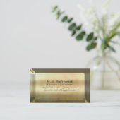 弁護士/弁護士の贅沢の金ゴールド効果 名刺 (スタンド正面)