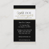 弁護士/弁護士金ゴールドスクリプト 名刺 (裏面)