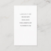 弁護士 | 弁護士 | コートゲベルロゴ 予約カード (裏面)