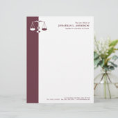 弁護士/弁護士-バーガンディレターヘッド レターヘッド (スタンド正面)