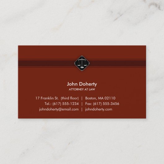 弁護士|弁護士 名刺 (正面)