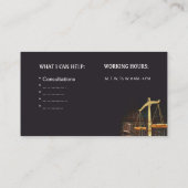 弁護士、弁護士、弁護士の名刺 名刺 (裏面)