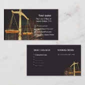 弁護士、弁護士、弁護士の名刺 名刺 (正面/裏面)