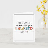 弁護士 |弁護士 |弁護士素晴らしおもしろい カード (黄色い花)