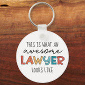 弁護士 |弁護士 |弁護士素晴らしおもしろい キーホルダー (正面)