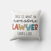 弁護士 |弁護士 |弁護士素晴らしおもしろい クッション (裏面)