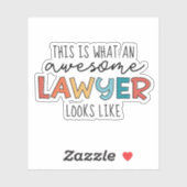 弁護士 |弁護士 |弁護士素晴らしおもしろい シール (シート)