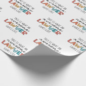 弁護士 |弁護士 |弁護士素晴らしおもしろい ラッピングペーパー (角)