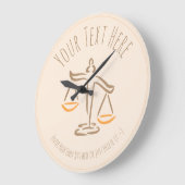 弁護士 | 弁護士 | 裁判官 | 法律事務所 ラージ壁時計 (傾斜)