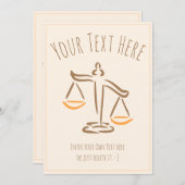 弁護士 | 弁護士 | 裁判官 | 法律事務所 招待状 (正面/裏面)