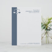 弁護士/弁護士-青いレターヘッド レターヘッド (スタンド正面)