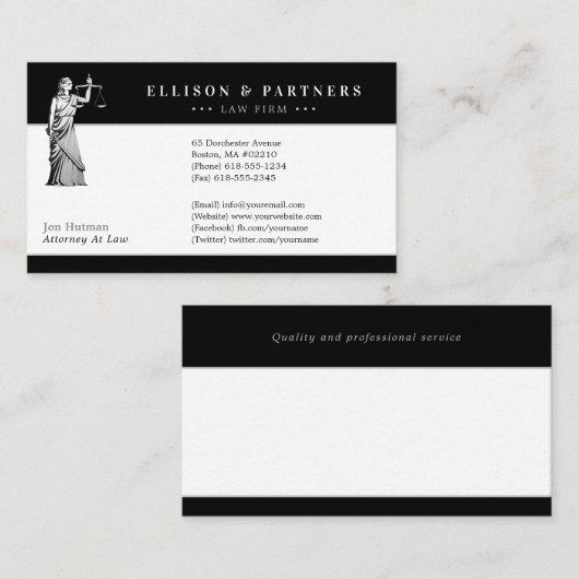 弁護士 |手見田 名刺 (正面/裏面)