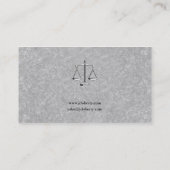 弁護士 正義のはかりで測| 名刺 (裏面)