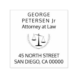 弁護士 |法はかりで測務弁護士シンプル セルフインキングスタンプ