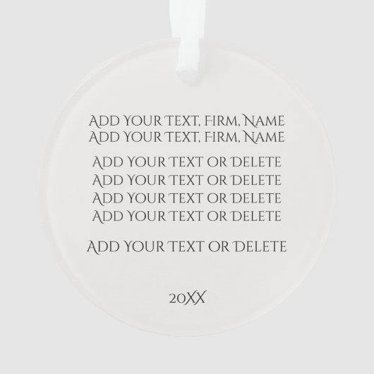 弁護士 – 法律事務所オーナメント オーナメント (裏面)