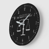 弁護士 |法律事務所 ラージ壁時計 (傾斜)