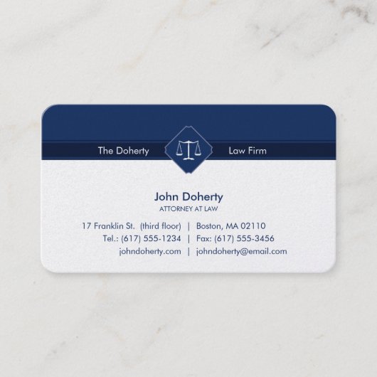 弁護士 |法律事務所 名刺 (正面)
