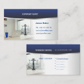 弁護士、法律事務所、顧問用の名刺 名刺 (正面/裏面)