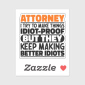 弁護士 私は馬鹿でもわかるように物事を説明しようとする シール (シート)