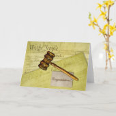 弁護士、裁判官、弁護士 カード (黄色い花)