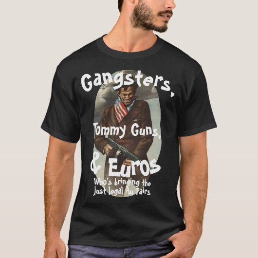 弁護士、銃、お金を持って旅行ナース Tシャツ (正面)