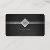 弁護士 |黒エレガント名刺 名刺 (裏面)