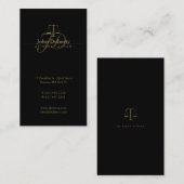 弁護士 | Classy はかりで測 Golden of Justice 名刺 (正面/裏面)