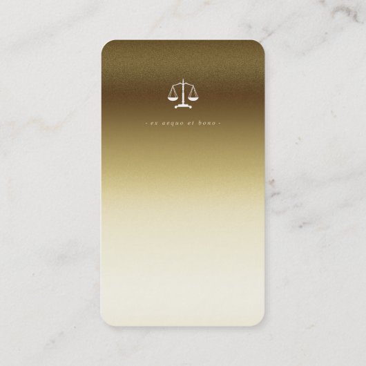 弁護士 | Classy はかりで測 Golden of Justice 名刺 (裏面)